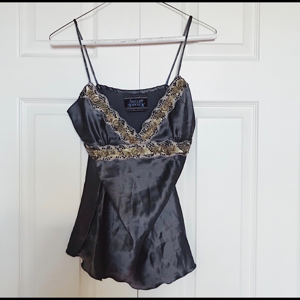 SHELBY HANSEN Silk versatile top- STEAL 🏷